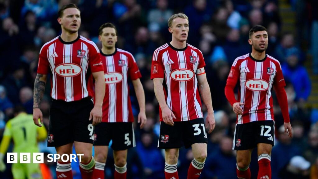 Exeter City ‘have learned’ from Manchester City FA Cup thrashing Exeter City 'have learned' from Manchester City FA Cup thrashing
