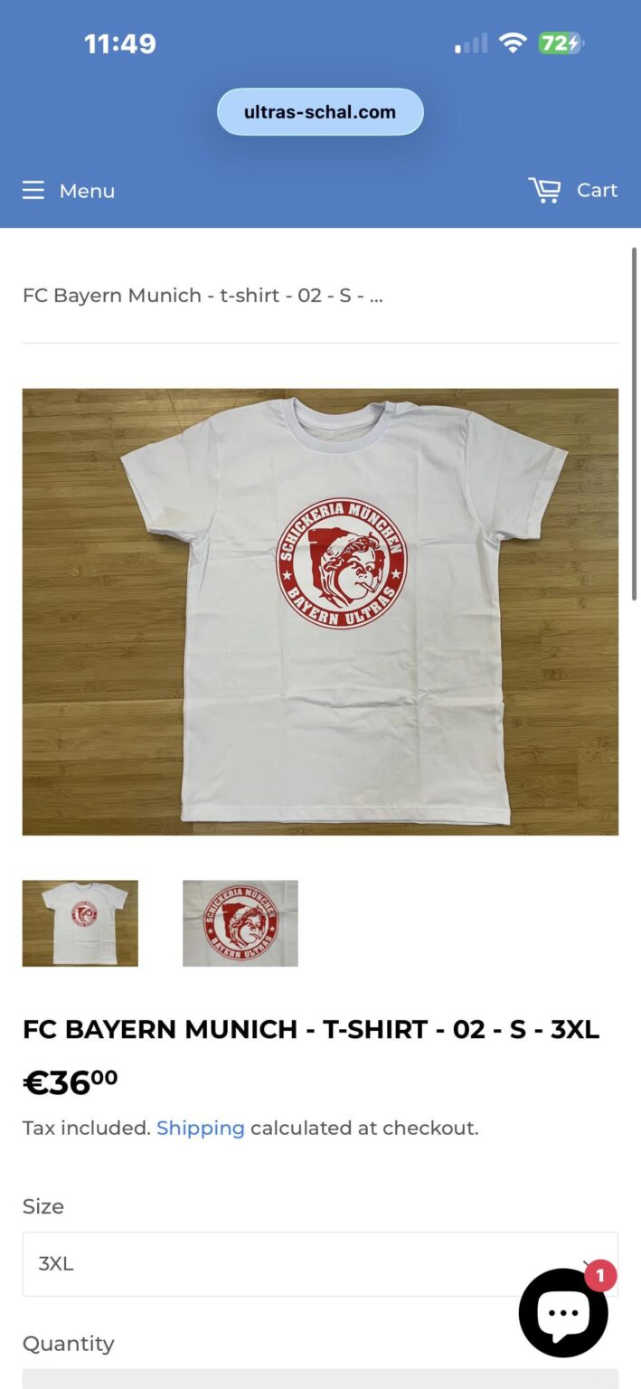 Where to buy ultras t-shirt.