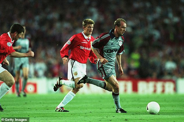 Blomqvist lined up on the left for Man United in the final, with Ryan Giggs on the right, as Ferguson adapted to the absences of Roy Keane and Paul Scholes for the showpiece