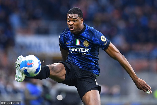Liverpool have been credited with Denzel Dumfries interest but have not yet contacted Inter