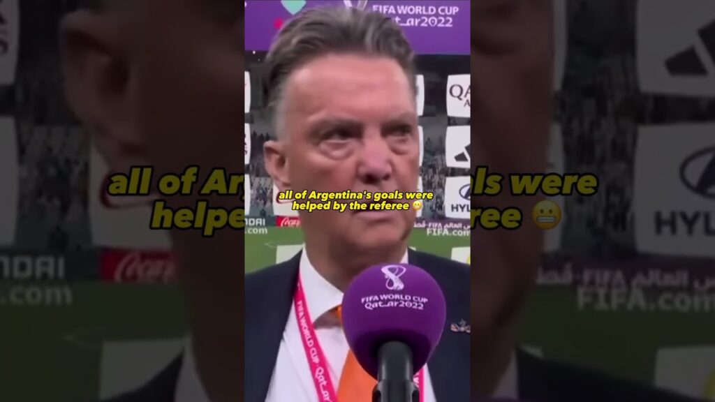 Van Gaal Claims FIFA Rigged The World Cup So Messi Can Win It😳 #football #shorts #worldcup