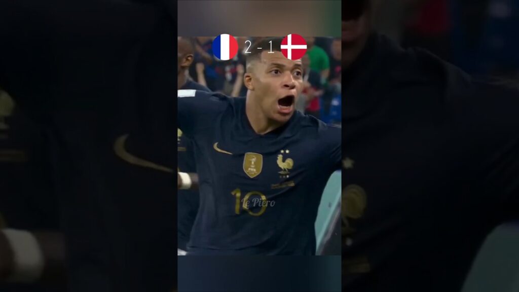 🇨🇵 France 2-1 Danemark 🇩🇰, Coupe du Monde 2022 ! #mbappe #griezmann #equipedefrance #worldcup2022