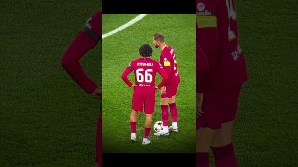 Trent Alexander-Arnold free kick Vs Ranger 🤩 #football #alexanderarnold #shortvideo #liverpool