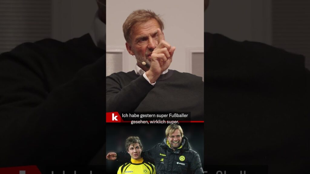 Klopp: "Als ich Mario Götze das erste Mal gesehen habe, wurde ich nervös" #shorts