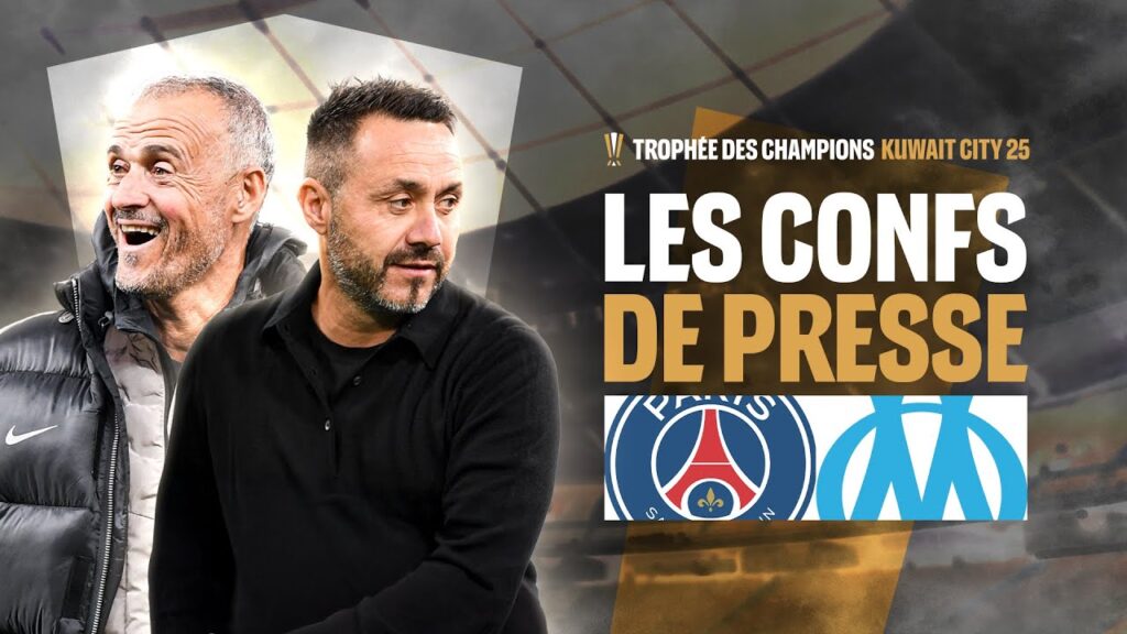 🚨⚽​ Luis Enrique et Roberto De Zerbi en direct | Conférences de presse - Trophée des Champions