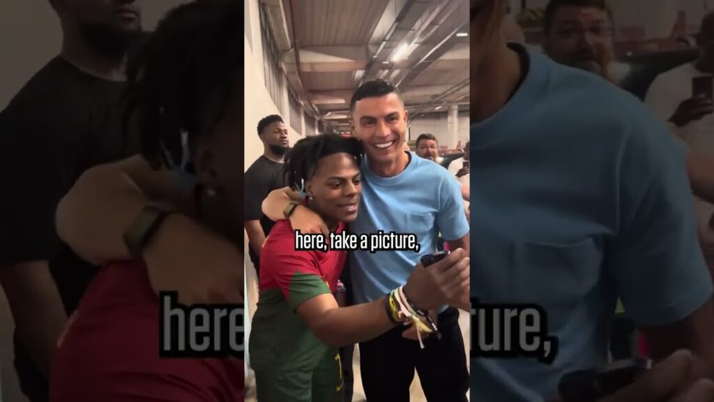 This moment with Cristiano Ronaldo and Speed 😂 (via IShowSpeed/YT) #shorts