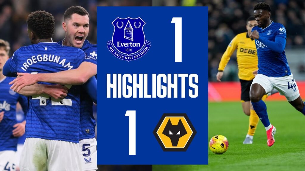 EVERTON 1-1 WOLVES | Premier League highlights