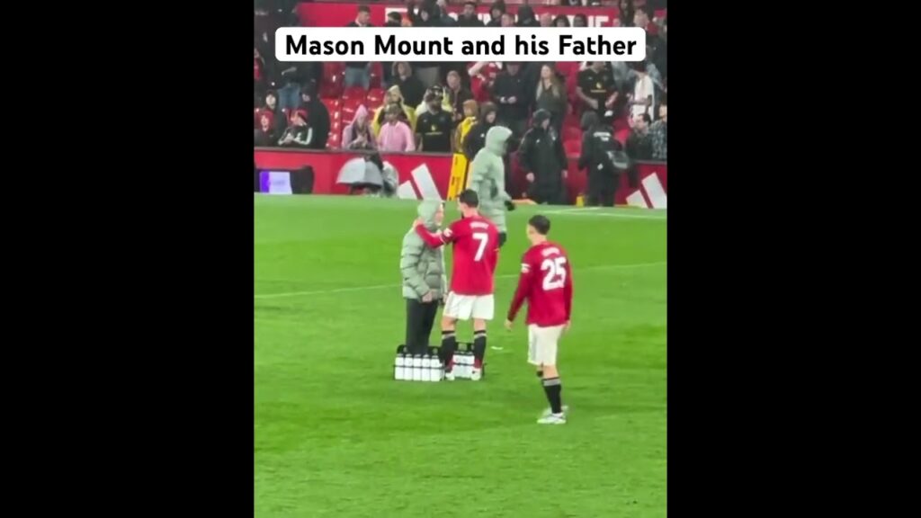 Mason Mount and his father at full time #mufc