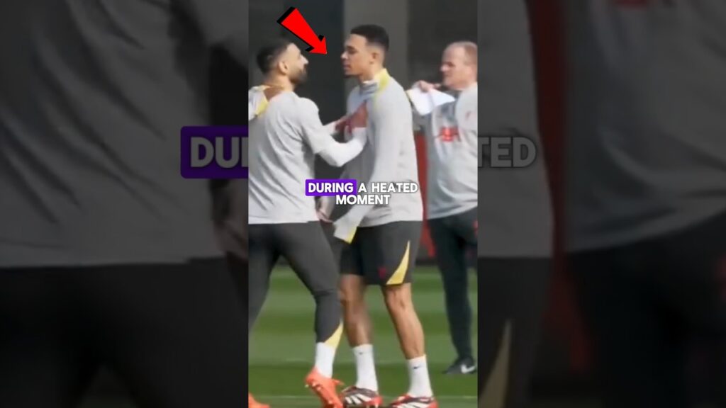 Mo Salah & Trent Alexander-Arnold's fight during training.