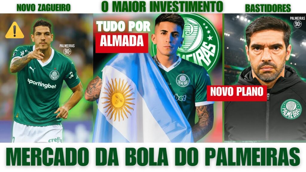 TUDO POR ALMADA! PALMEIRAS ACELERA POR NINO E DEFINE ESTRATÉGIA POR FABINHO! TUDO POR ALMADA! PALMEIRAS ACELERA POR NINO E DEFINE ESTRATÉGIA POR FABINHO!