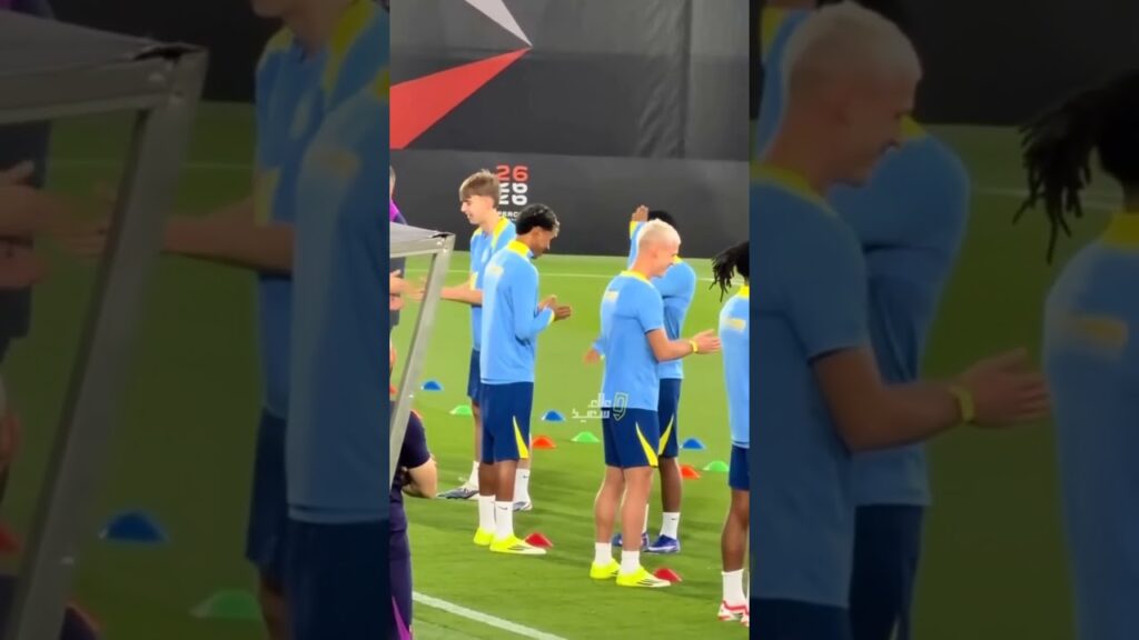 Lamine Yamal and Balde in Barcelona training 😅