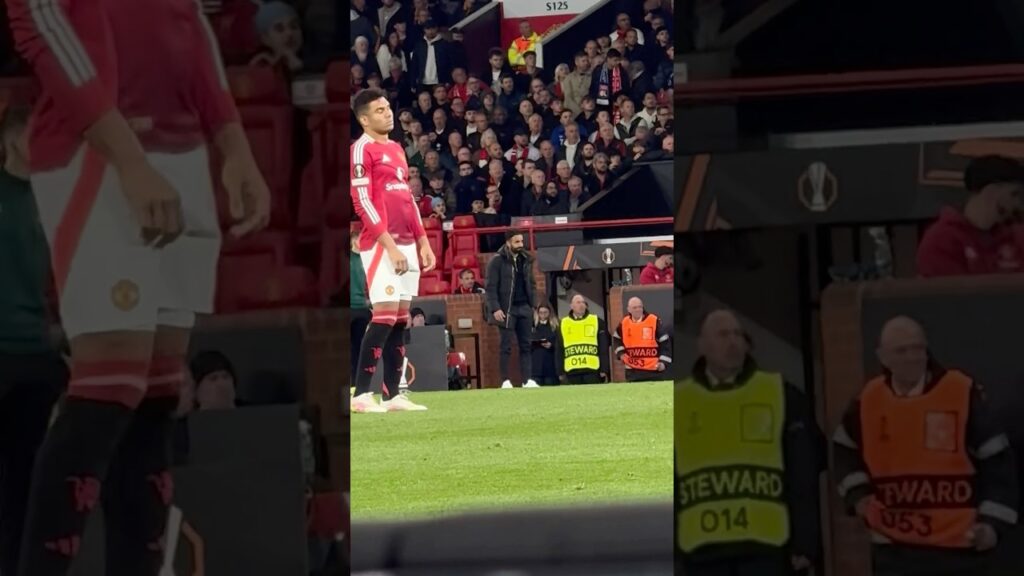 Casemiro Reaction against  Lyon 🔥 #manchesterunited #casemiro #oldtrafford