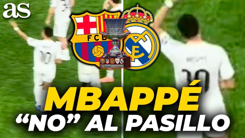 El GESTO de KYLIAN MBAPPÉ para no hacer PASILLO al FC BARCELONA en YEDA | SUPERCOPA de ESPAÑA