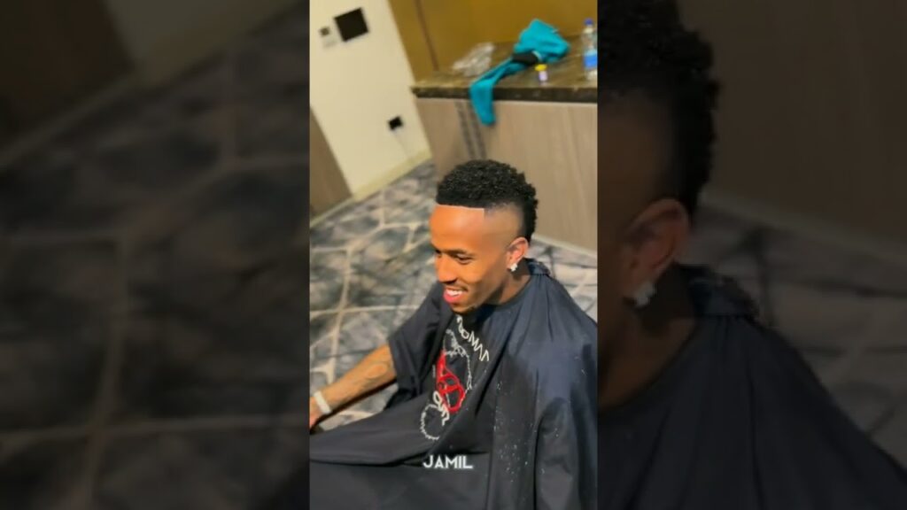 eder militao hair cutting style.😄