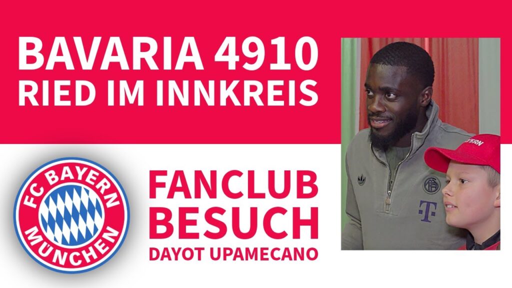 Autogramme, Fotos & Fragen | BAYERN-STAR DAYOT UPAMECANO zu Besuch beim FANCLUB BAVARIA 4910 ⚽ Autogramme, Fotos & Fragen | BAYERN-STAR DAYOT UPAMECANO zu Besuch beim FANCLUB BAVARIA 4910 ⚽