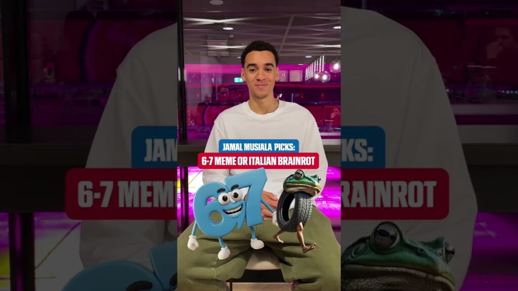 Jamal Musiala chooses between 6-7 and Italian brainrot 😭 😭