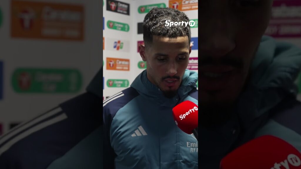 Arsenal's William Saliba. Can they complete the job in the second leg vs Chelsea? 🤔🔴 #CarabaoCup