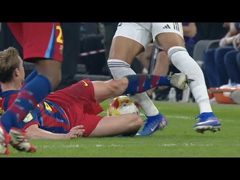 🟥 Frenkie de Jong SENT OFF with RED CARD against Real Madrid | de Jong red card vs Madrid