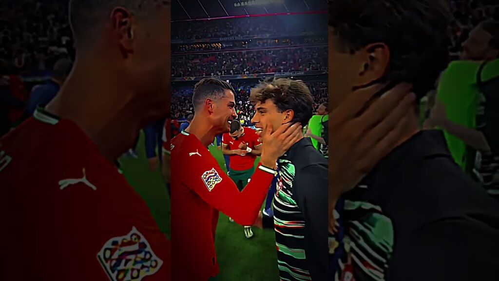 Ronaldo’s Leadership: Sharing a Moment with João Félix"