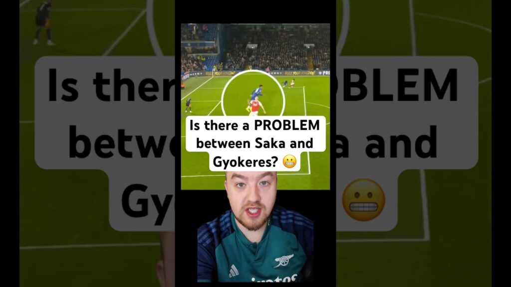 Is there a PROBLEM between Saka and Gyokeres? 😬 #arsenal