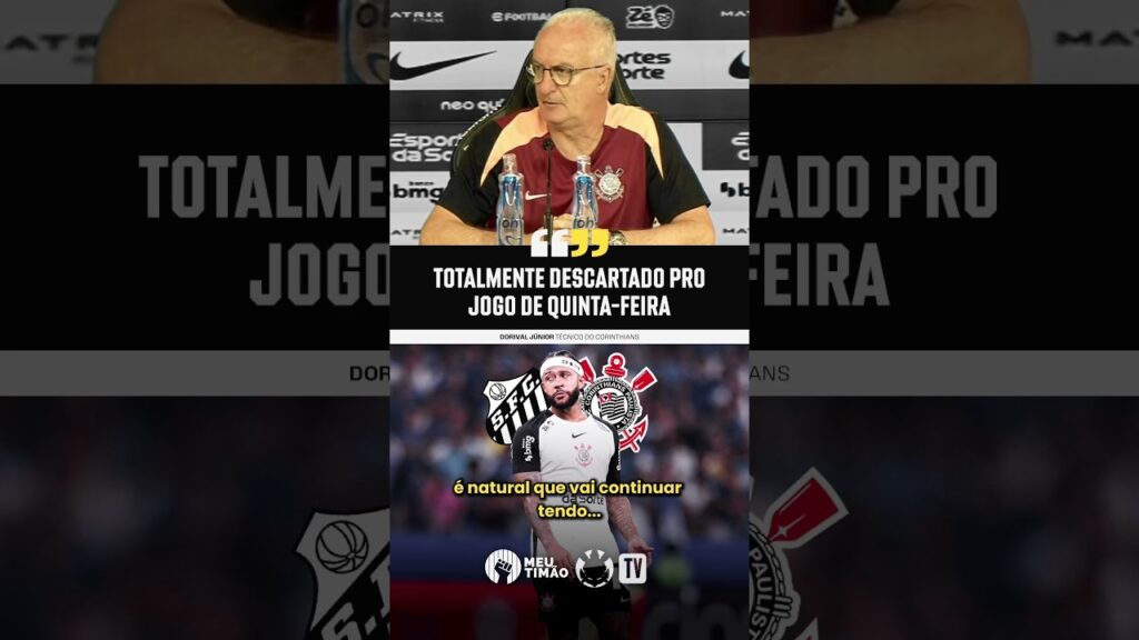 DORIVAL JR AFIRMA QUE MEMPHIS DEPAY NÃO ESTARÁ DISPONÍVEL CONTRA O SANTOS NA PRÓXIMA QUINTA FEIRA