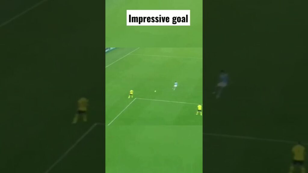 impressive goal john stones // manchester city vs dortmund