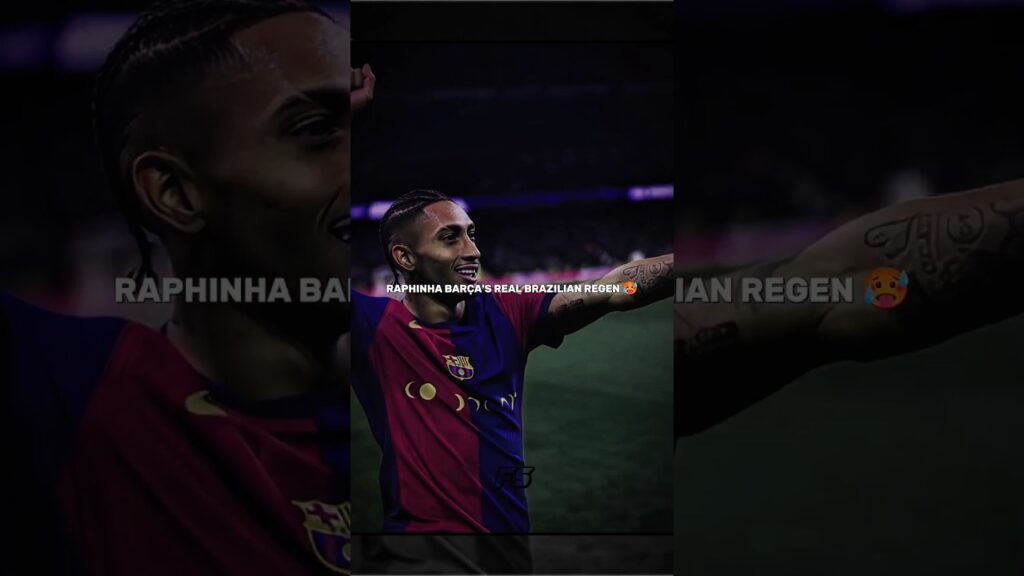 The True Brazilian Heir 👑🔥💥||#raphinha #brazil #barca #footballshorts