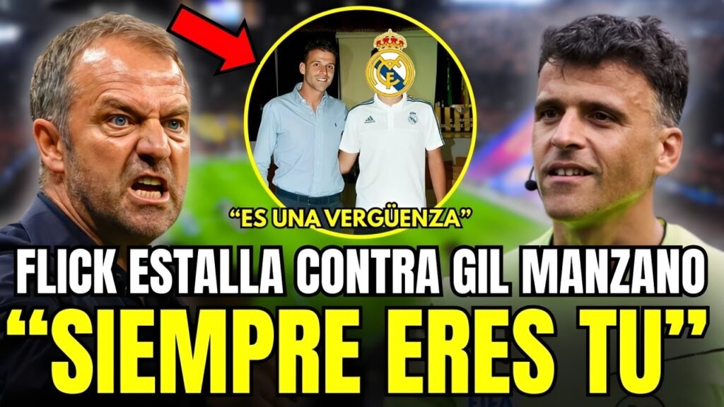 💥 ESCÁNDALO TOTAL: HANSI FLICK ESTALLA CONTRA GIL MANZANO TRAS EL ROBO HISTÓRICO EN ANOETA