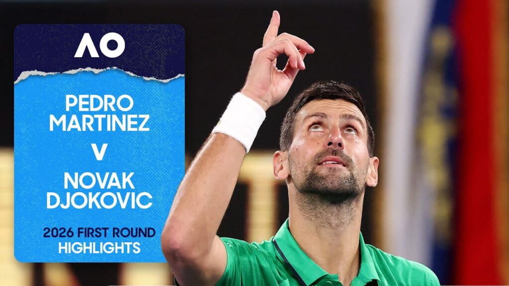 Pedro Martinez v Novak Djokovic Highlights | Australian Open 2026 First Round Pedro Martinez v Novak Djokovic Highlights | Australian Open 2026 First Round