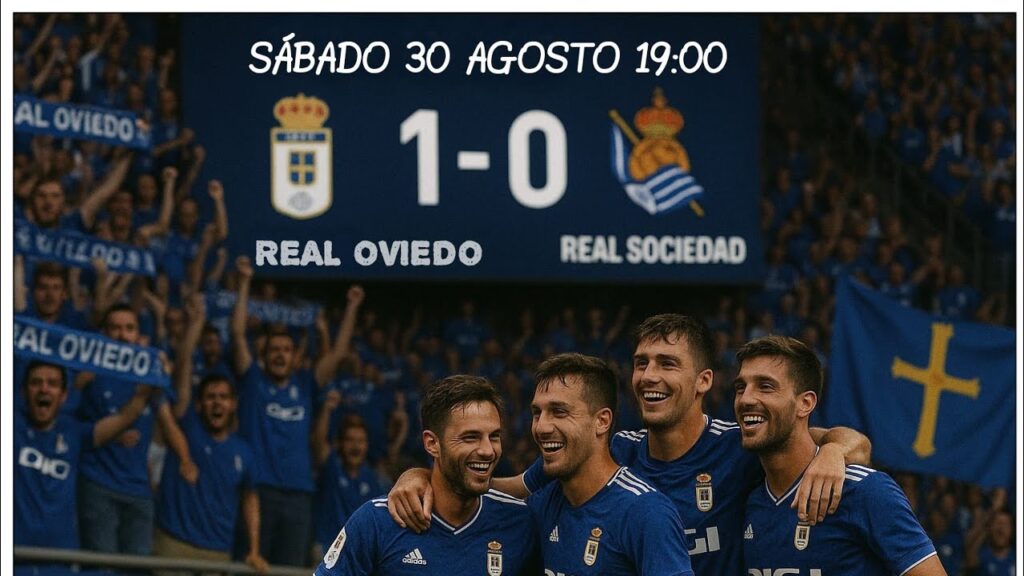Real Oviedo 1 - Real Sociedad 0; gol de Dendoncker.