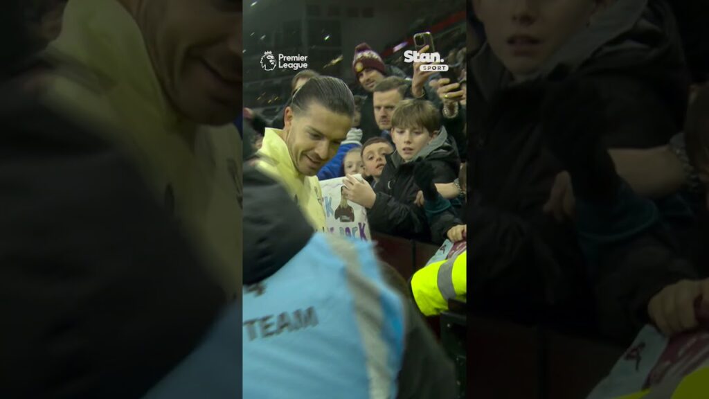 Jack Grealish is absolutely 𝘼𝘿𝙊𝙍𝙀𝘿 still at Villa Park 🥰 #PremierLeague #AstonVilla