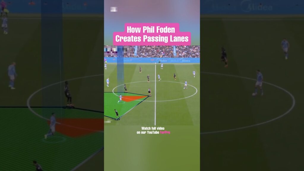 How Phil Foden Creates Passing Lanes | Watch the full tactical analysis on our YouTube «ForPro»  🎥