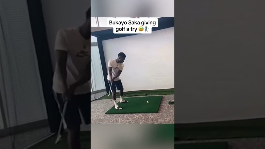 Bukayo Saka didn’t know Harry Maguire was recording him 😂🏌️‍♂️ (via HarryMaguire93/IG) #shorts