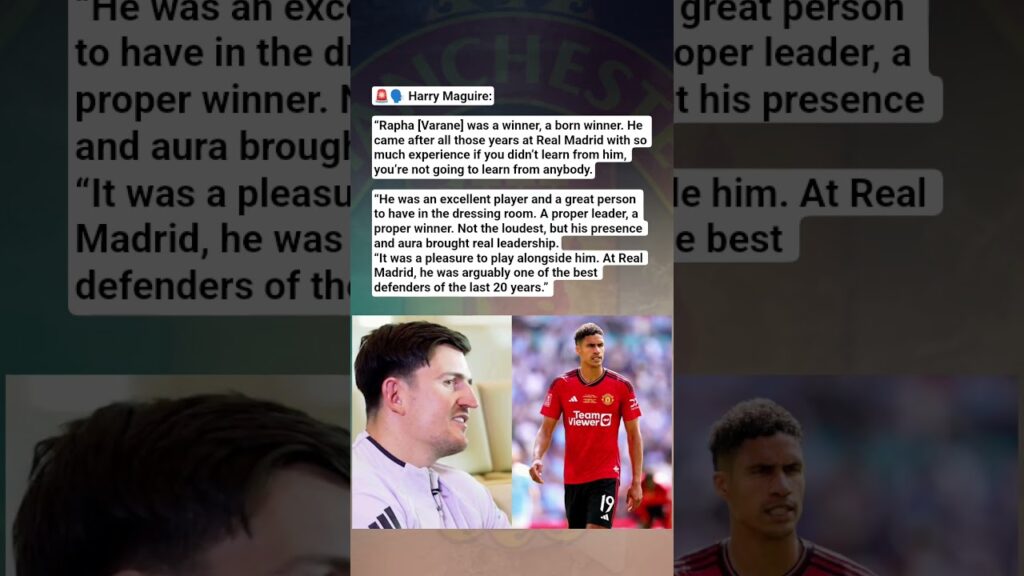 🛑 A Proper Winner: Varane