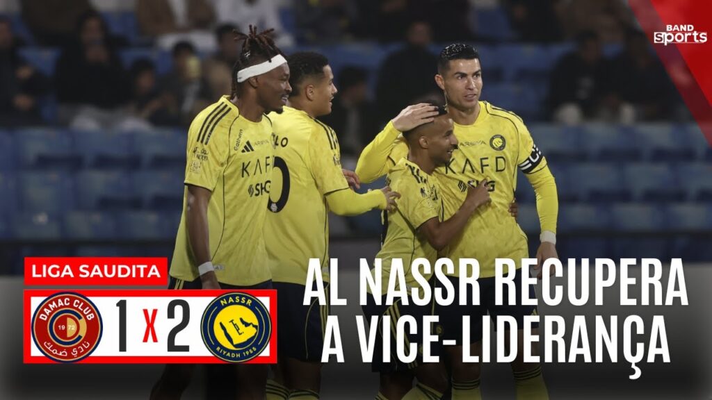 CRISTIANO RONALDO MARCA GOL 960, AL NASSR VENCE DAMAC E RETOMA VICE-LIDERANÇA DO SAUDITA!