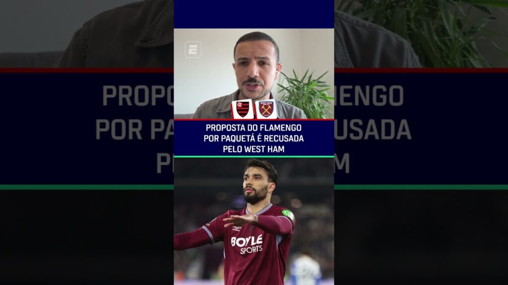 RECUSADA ❌ WEST HAM REJEITA PROPOSTA DO FLAMENGO POR PAQUETÁ #shorts