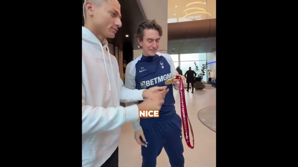 Pape Matar Sarr Returns to Tottenham With AFCON Medal 😳 Richarlison & Thomas Frank React