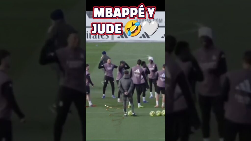 KYLIAN MBAPPÉ Y JUDE BELlINGHAM en el entrenamiento 🤣🤣🤣🤍