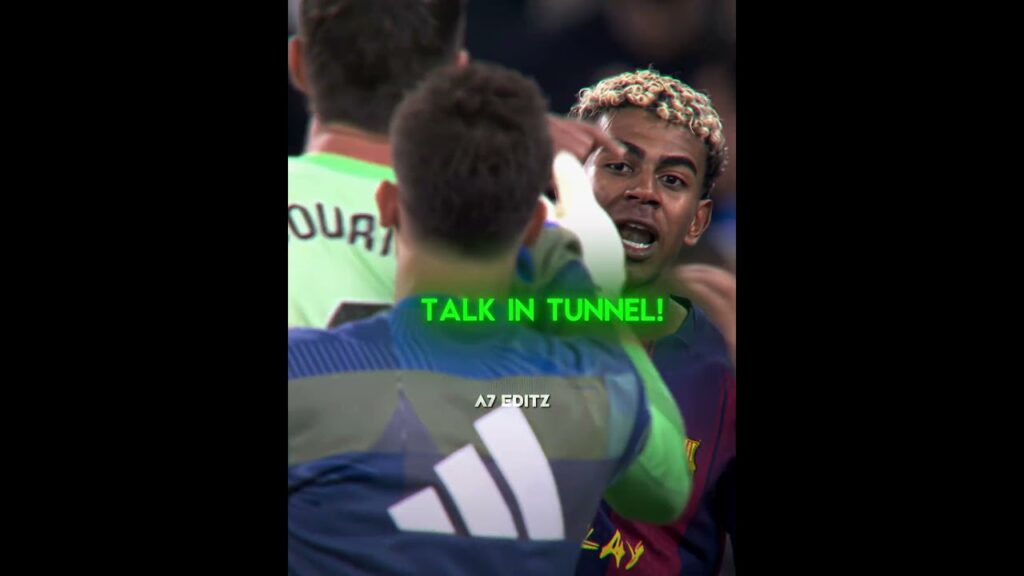 Yamal and Courtois after El Clásico 😂