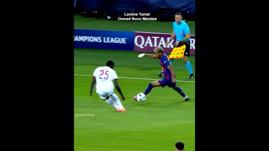 Yamal Owned Nuno Mendes 💀😈