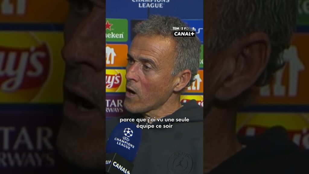 Luis Enrique n'a pas mâché ses mots 😅