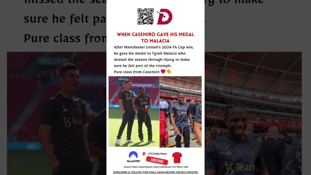 When Casemiro Gave His Medal To Malacia | #manutd #mufc