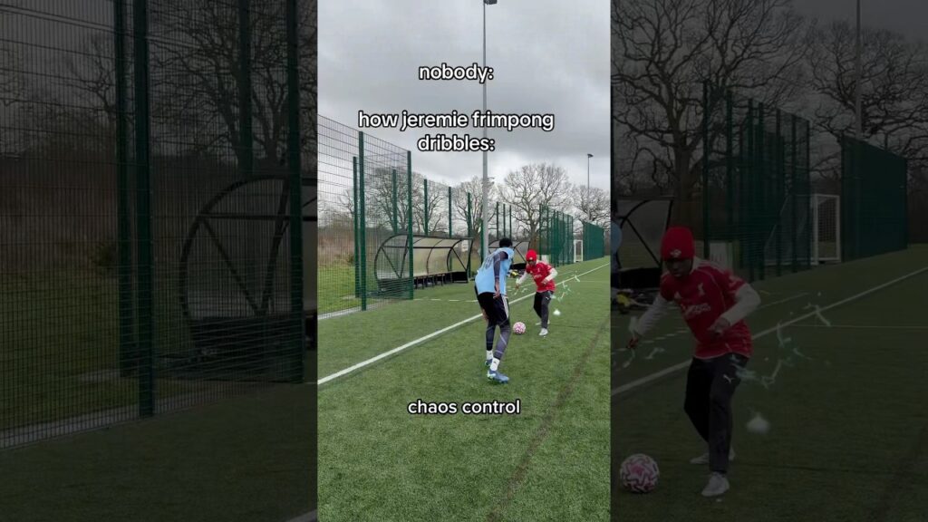 How Jeremie Frimpong DRIBBLES #football #footballshorts #soccer #funny