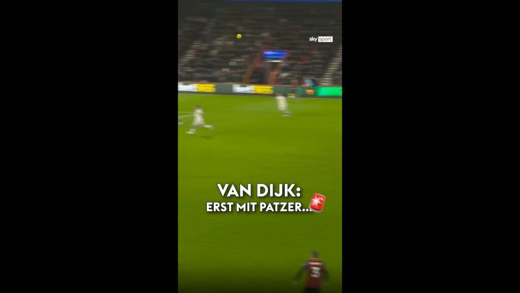 Van Dijk versucht mal wieder mit seiner Aura zu verteidigen 😂