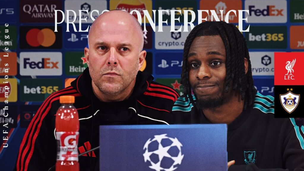 Champions League Press Conference: Arne Slot & Jeremie Frimpong | Liverpool vs Qarabag