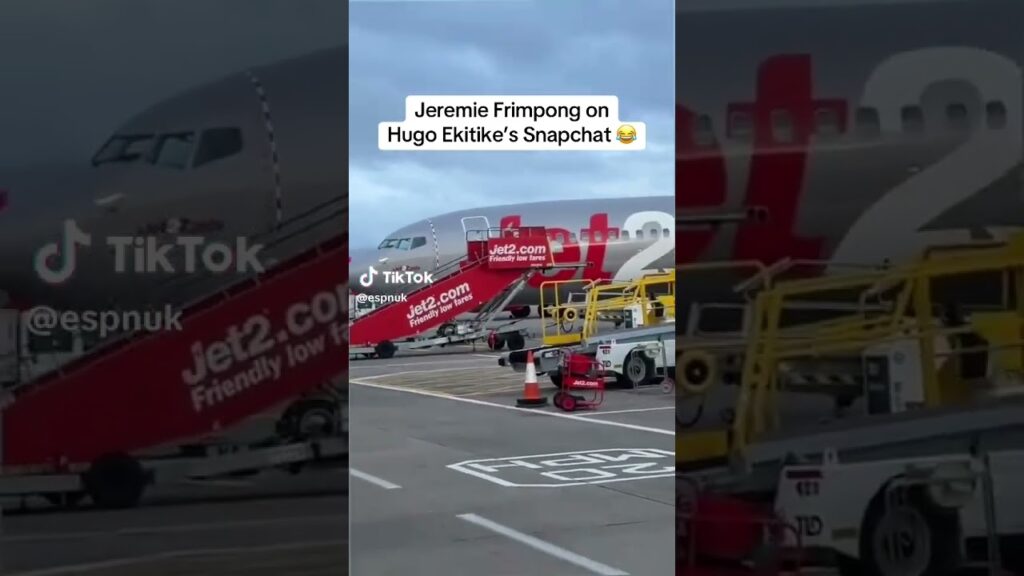 Jeremie Frimpong on Hugo Ekitike’s Snapchat 😂