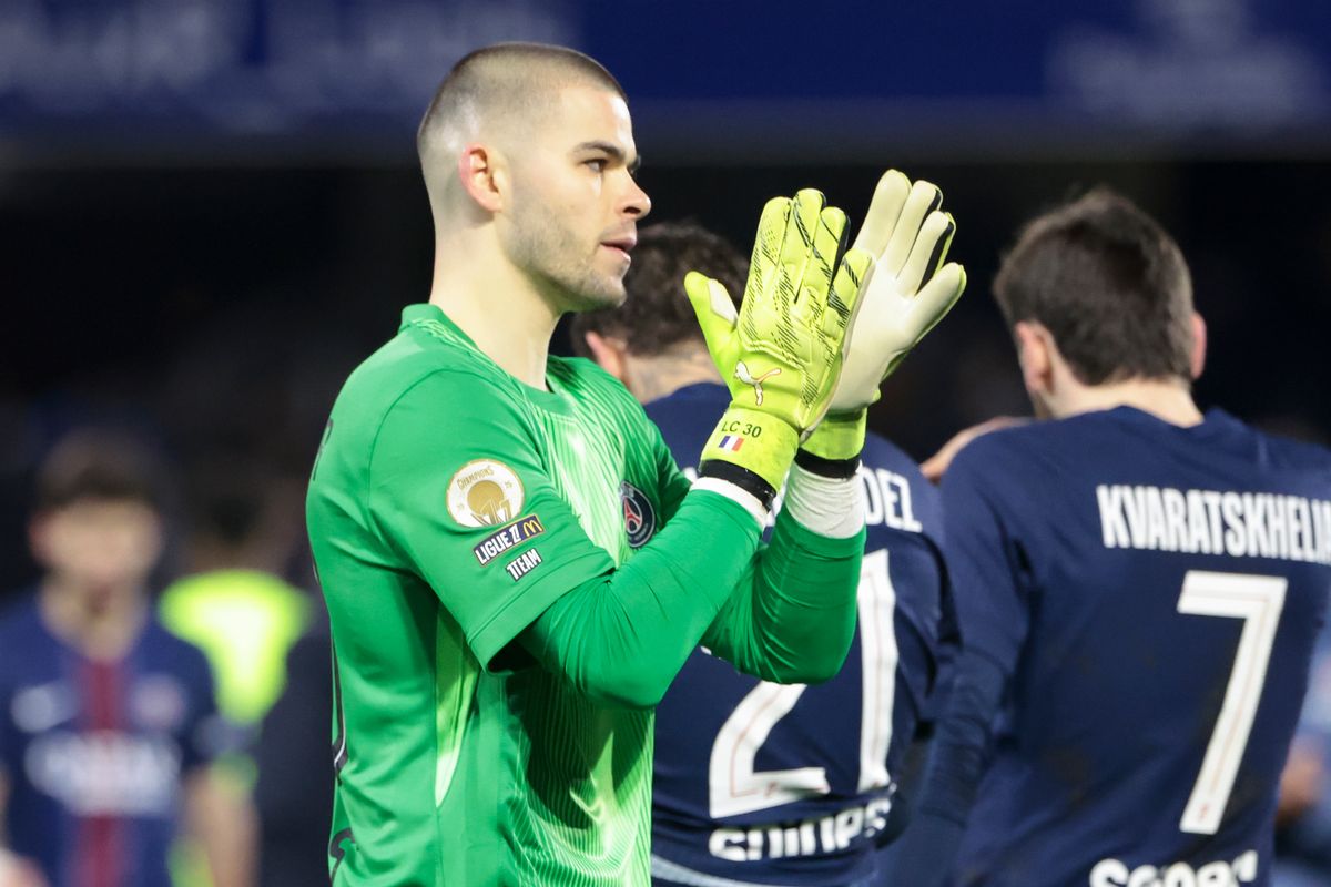 PSG goalkeeper Lucas Chevalier 