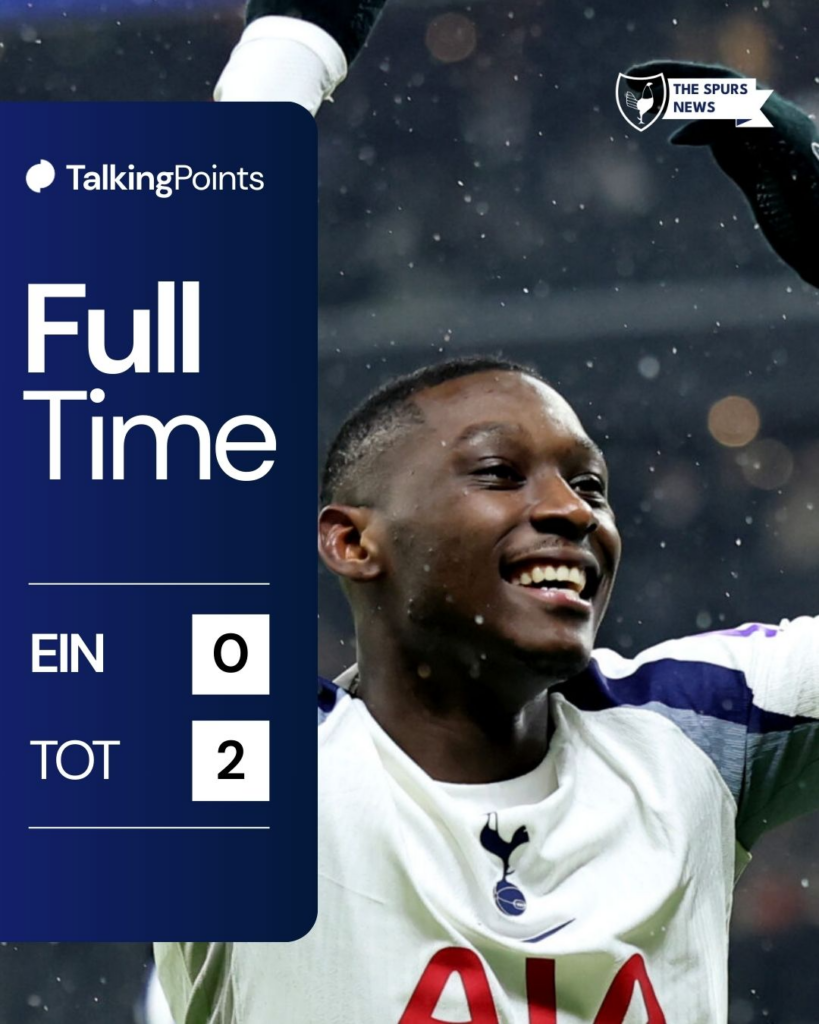 Tottenham vs Frankfurt full-time