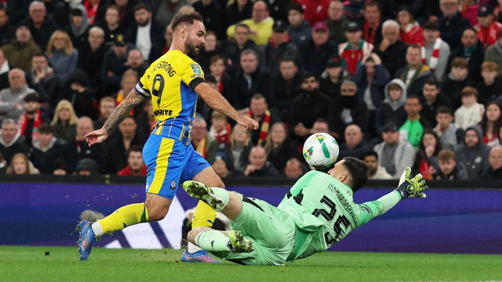 Adam Armstrong, Southampton vs Liverpool