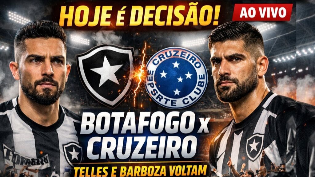 Botafogo x Cruzeiro AO VIVO | Escalação com Barboza e Alex Telles + Protesto da Fúria